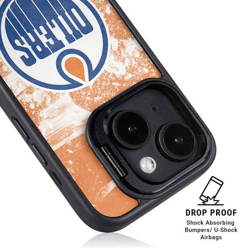 NHL Edmonton Oilers Frozen iPhone 14 Kickstand Case